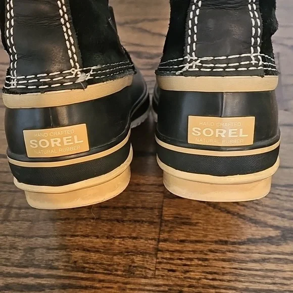 Sorel Joan Of Arctic Black Faux Fur Insulated Waterproof Winter Boots - Picture 8 of 12